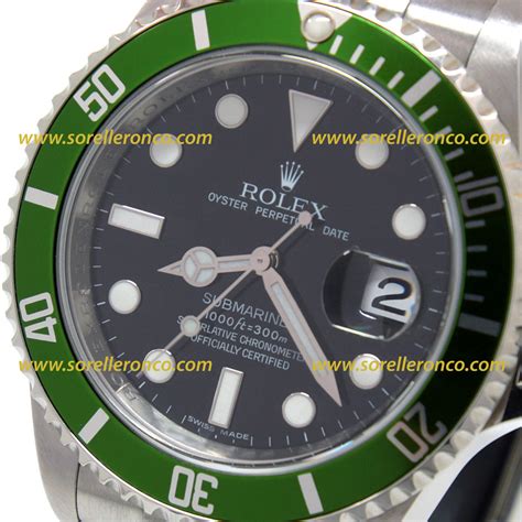 rolex submariner 50 anniversario ghiera verde prezzo|Rolex Submariner 16610lv.